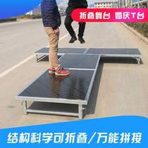 New mobile fast stage wedding shelf folding activity assembly assembly assembly assembly stage folding lifting steel table