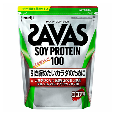 【新品上市】明治SAVAS匝巴斯大豆蛋白运动营养粉1050g