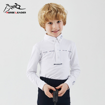 HORSELEADER spring and summer children equestrian equipment competition long sleeve equestrian T-shirt children Knight equestrian clothing