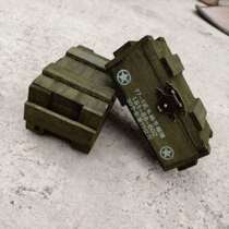 Aammunition box toothpick wooden toothpick box military wind toothpick box small wooden box features decorative storage small box