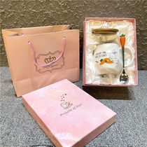 Tanabata Valentines Day gift boxed ceramic cute cup for boys Unique Birthday gift for girls Practical high-end atmosphere