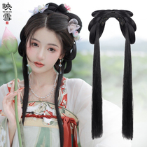Hanfu wig costume one-piece lazy hair hoop female ancient style made novice Joker soft hair bun pad hair bag