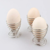 Stainelss Steel Spring Wire Tray Egg Cup Boiled Eggs Holder