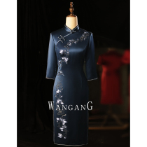 High end happy mother-in-law wedding dress big mother-in-law wedding mother dress 2021 New Autumn Winter