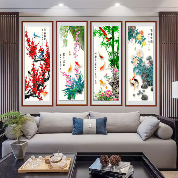梅兰竹菊四扇屏-梅兰竹菊四扇屏促销价格、梅兰竹菊四扇屏品牌- 淘宝