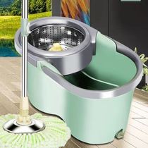Rotary mop bucket squeezing device household squeezing bucket mop can drain pressure water wringer mopping bucket washing bucket single bucket