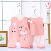 Newborn baby belly pocket summer female baby summer cotton baby small belly pocket ultra-thin child sleep at night girl