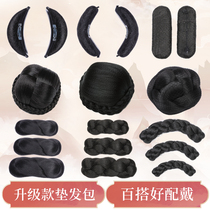 Qianxin silk Hanfu wig can be flexible pure hair horn Joker twist hair bag hair crown combination ancient style
