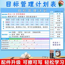 Chinese test score standard management table Schedule Good habits Schedule planning This punch-in Childrens time Primary school students learn