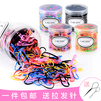 Childrens rubber band Women do not hurt hair High elastic durable thickened disposable head tie small hair ring Adult head rope rubber band 