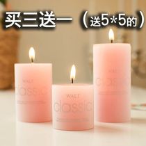 Buy three get one free Smoke deodorant candles Romantic smoke-free creative essential oil spa cylindrical candlelight dinner