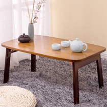 Nanzhu Kang table solid wood bay window small coffee table foldable sitting low table Japanese tatami tea table home Modern