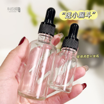 Transparent glass dropper bottle empty bottle rubber head essential oil Bottling Bottle Upscale Fine China Liquid Complementary Food Drop Bottle small bottle of medicine bottle