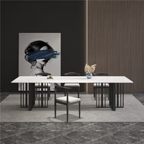 Nordic Rockboard Meeting Table Rectangular Table Extreme Jane Marble Desk Bar Bench reception Negotiations table and chairs
