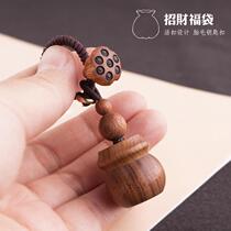 Fubong Lotus lanugo keychain pendant lanugo souvenir homemade baby baby fetal hair pendant