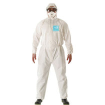 Micro Care Jia 2300 One-Piece Hat Protective Suit Chemical Protection Suit Full Body Aircraft Light Acid and Alkali Resistant Chemical Laboratory