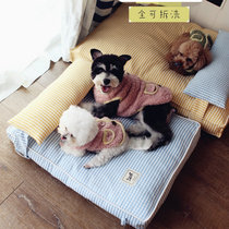 Dog Nest All Season Universal Style Removable Wash Cat Kennel Small Dog Teddy Autumn Winter Warm Dog Bed Pet Supplies