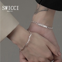SWICCI couple bracelet sterling silver pair niche design birthday gift to girlfriend wife Teachers Day Mid-Autumn Festival