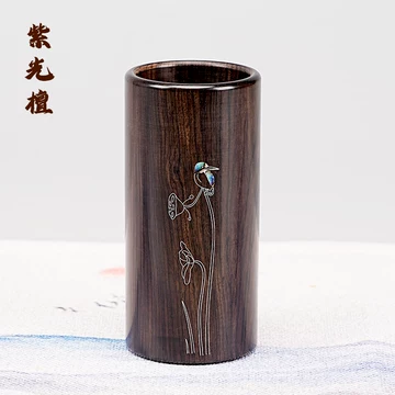 紫檀木笔筒-紫檀木笔筒促销价格、紫檀木笔筒品牌- 淘宝