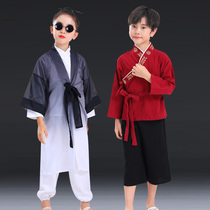 Once upon a time there was a mountain childrens dance performance of costumes National School Dress Book Boy Xiaodao Tong Chinese style mens and womens clothes