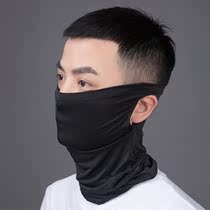  Summer running sunscreen protection Neck cap cover face Outdoor shade Fishing breathable hanging ear towel ice silk