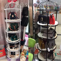 The rack for the bag the clothing shoe store the display rack the iron the bag the rack the home bedroom floor-to-ceiling
