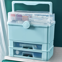 Medicine box family household large-capacity multi-layer medicine box full set of emergency medical care medical drug drug storage box
