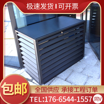 Aluminum alloy air conditioner protective cover customized outdoor shielding decorative Louver Hood grille