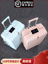 Super college student suitcase Female male Japanese clear travel travel large capacity net red universal wheel 24 inch trolley case