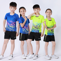 Li Ning table tennis suit suit for men and women and children quick-drying badminton uniforms