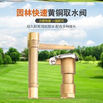 Water intake valve garden quick water intake valve green ground plug pipe joint set lawn gardening water intake port