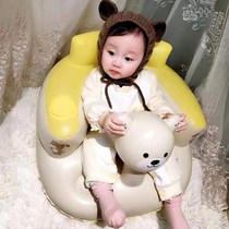 Baby inflatable seat Baby learning seat Childrens inflatable small sofa Baby music seat Portable dining chair Bath