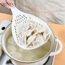 Dumpling spoon non-silicone Japanese hot pot oversized over the net spoon serving dumplings nylon spoon noodles scoop kitchen