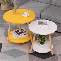 Coffee table small round table coffee table simple home balcony mini sofa side simple Nordic creative small size