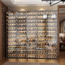 Shoe rack simple home entrance indoor transparent storage locker bedroom dust-proof net red dormitory multi-layer shoe cabinet