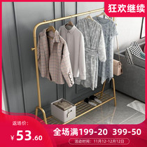 Drying rack Floor-to-ceiling drying rack Household coat rack indoor bedroom hanger balcony drying rack simple hanging hanger