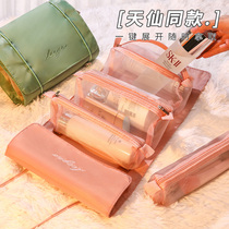 Cosmetic bag women portable large capacity storage bag ins Wind 2021 new super fire portable folding travel washes