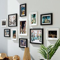 Moon photo frame creative photo frame combination photo wall decorations room background photo wall living room hanging wall free of play