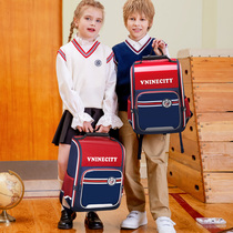 Ninth Castle Schoolbag Pupils Ultra Light Girls Grade 123 to Grade 6 Children Contrast Boys Children Backpack