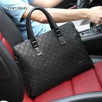 2021 new mens bag Hand bag mens leather horizontal briefcase business shoulder crossbody simple Business Bag
