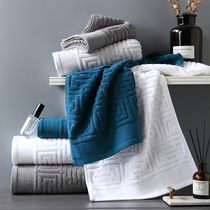 2 cotton towels for mens high-end washing and bathing household water absorption does not lose hair couple female hotel thickened Cotton