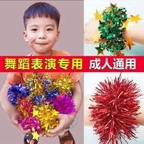 Kindergarten dance table performance childrens wrist flower festival Sports Dance Dance props bracelet flower adult hand flower