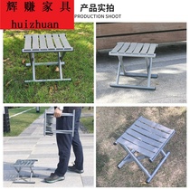 Portable foldable stool outdoor thick fishing chair Military Horse bar small stool folding chair small bench home