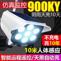 Solar garden light human body induction outdoor yard light Home simulation surveillance camera charging lighting street lamp
