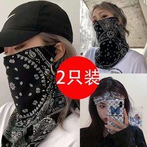 Anti-Sandstorm gauze scarf 2021 New Joker scarf spring and autumn wind-proof sand sunscreen gauze face protection new