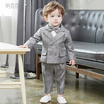 Childrens suit suit boy waistcoat boy waistcoat Inron wind summertime boys week-year-year-year-year-old dinner gown