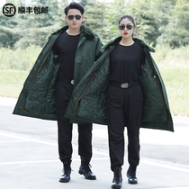 Army cotton coat men thick long northeast security cold storage winter cotton coat women labor protection heavy cold wear