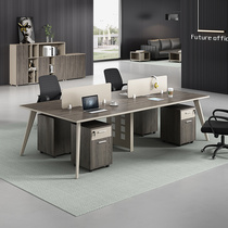 Staff desk simple modern office desk office desk office desk and chair combination desk 4-person furniture