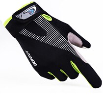 Riding gloves men and women all-finger autumn and winter couples thin section sports mountaineering non-slip outdoor bicycle thickening and keeping warm