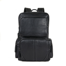 Head skin mens chest tide strand bag leather shoulder bag multifunctional backpack single shoulder chest male bag